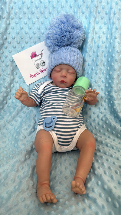 Reborn Baby Boy Closed Eyes