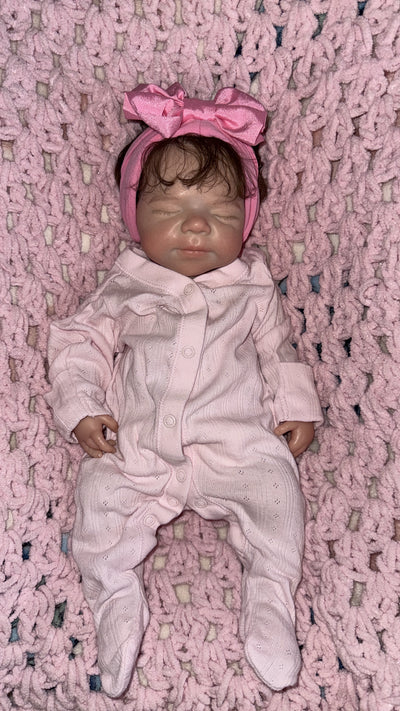 Full Silicone Baby Girl With Hair