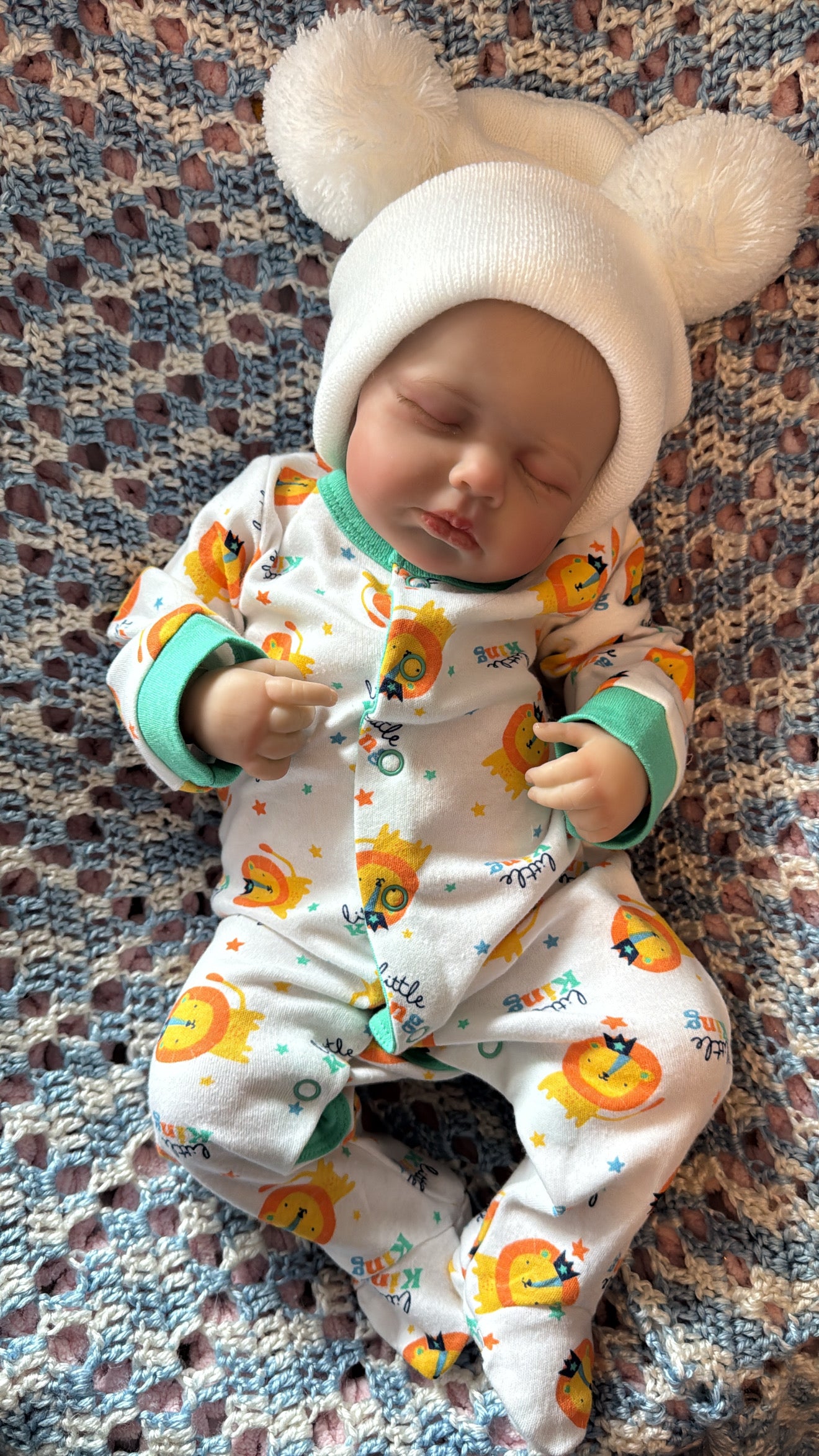 Reborn Baby Boy Eyes Closed