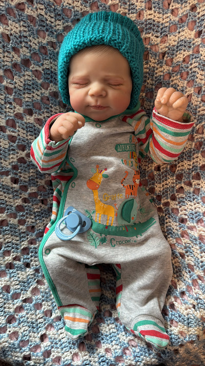 Reborn Baby Boy Closed Eyes